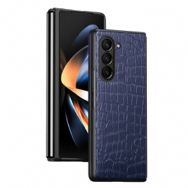 Skal För Samsung Galaxy Z Fold 5 Krokodilläderstil