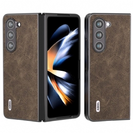 Skal För Samsung Galaxy Z Fold 5 Litchi Konstläder Abeel