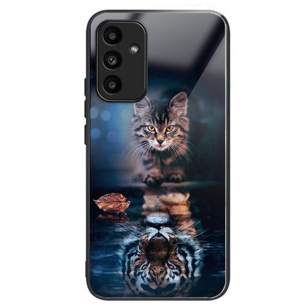 Skal Samsung Galaxy A15 5g Katt Och Tiger Härdat Glas