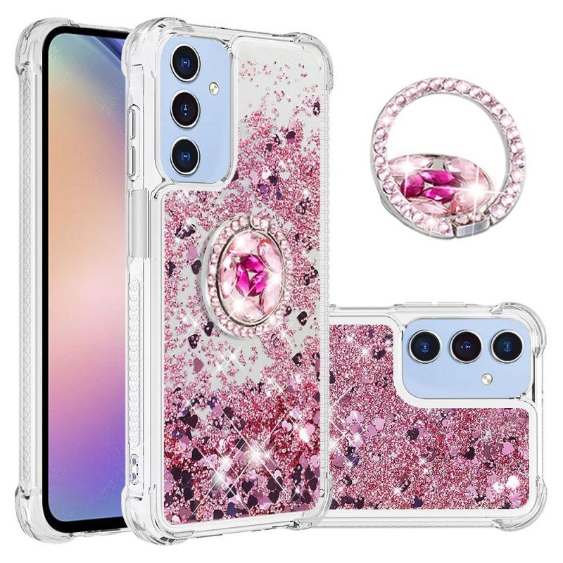 Skal Samsung Galaxy A15 5g Telefonfodral Stödring För Flytande Glitter