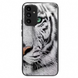 Skal Samsung Galaxy A15 5g Telefonfodral Tigerhuvud Härdat Glas