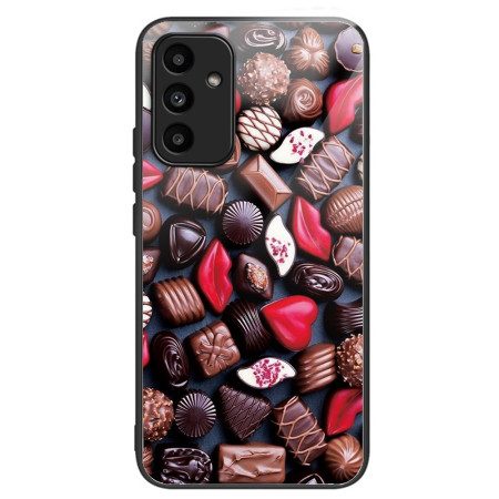 Skal Samsung Galaxy A15 Telefonfodral Chokladhärdat Glas