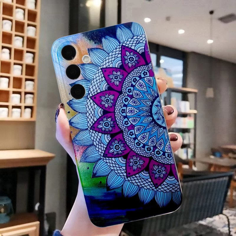 Skal Samsung Galaxy A16 5g Telefonfodral Mandala Blommönster