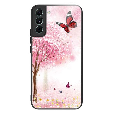 Skal Samsung Galaxy S24 5g Körsbärsblommor I Härdat Glas