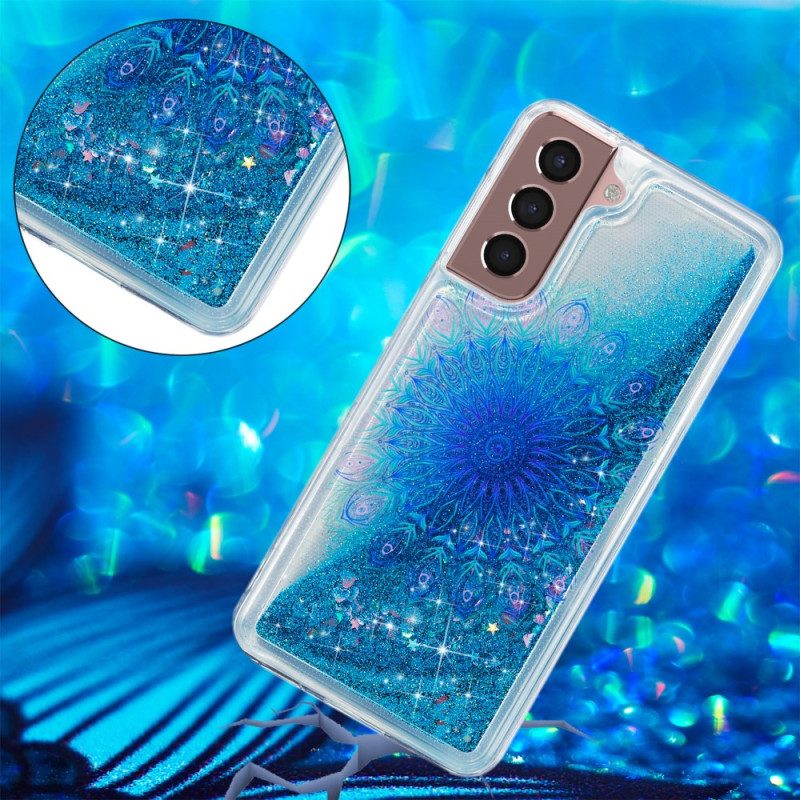 Skal Samsung Galaxy S24 Plus 5g Flytande Glitter Och Mandala