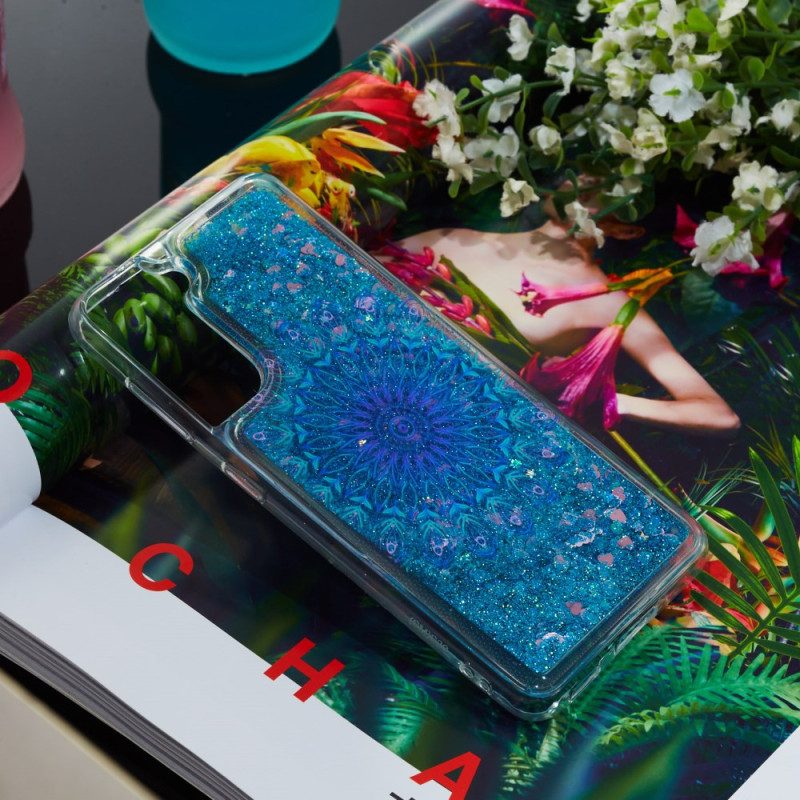 Skal Samsung Galaxy S24 Plus 5g Flytande Glitter Och Mandala