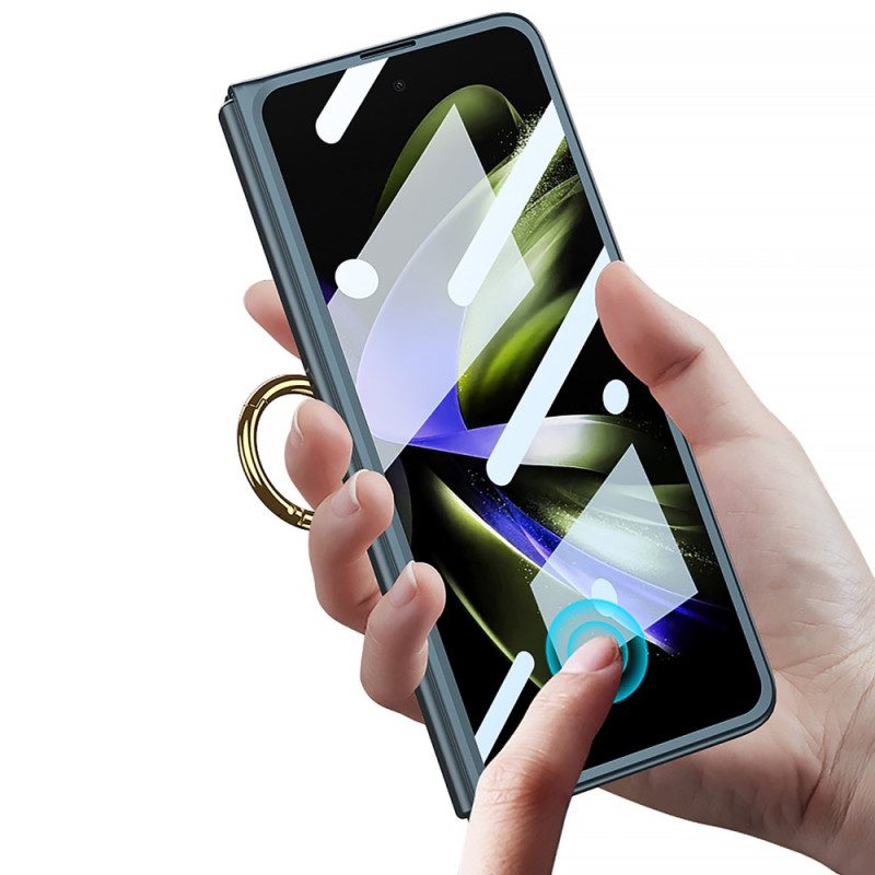 Skal Samsung Galaxy Z Fold 5 Telefonfodral Klassisk Med Gkk Ring