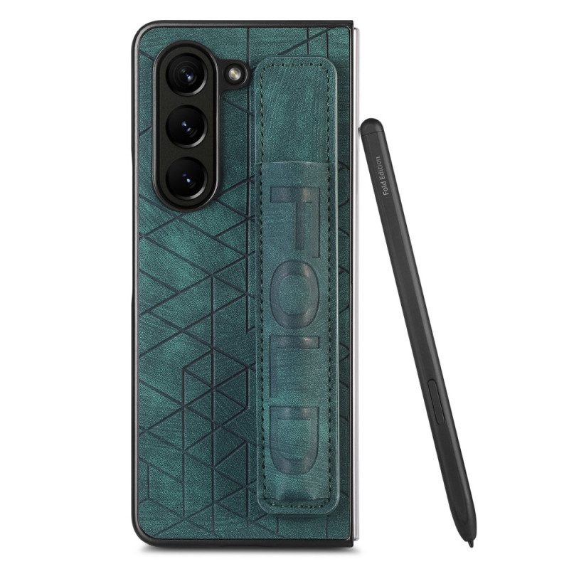 Skal Samsung Galaxy Z Fold 5 Telefonfodral Stylushållare Med Rem