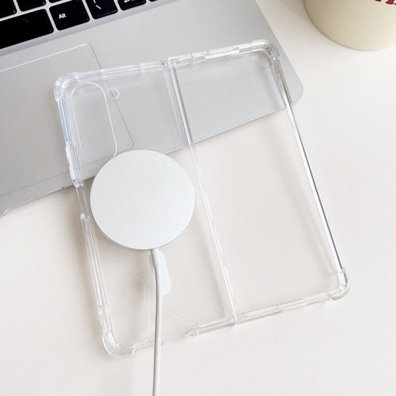 Skal Samsung Galaxy Z Fold 5 Transparent Magsafe Kompatibel