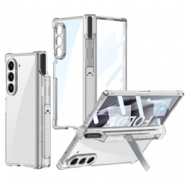 Skal Samsung Galaxy Z Fold 6 Telefonfodral Transparent Pennhållare Och Stöd Gkk