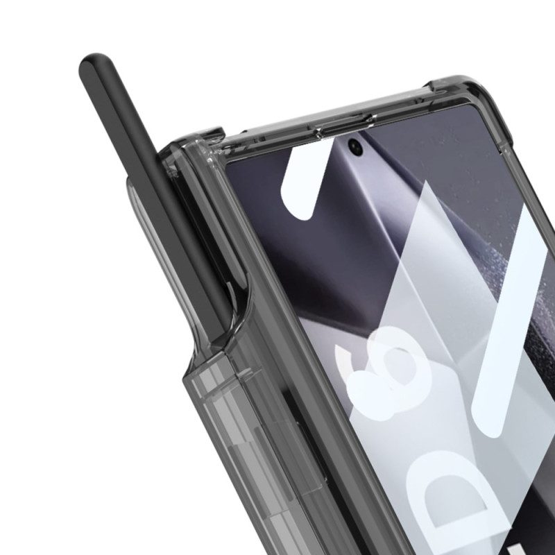 Skal Samsung Galaxy Z Fold 6 Telefonfodral Transparent Pennhållare Och Stöd Gkk