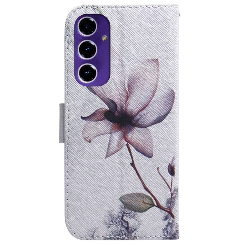 Skyddsfodral Samsung Galaxy A16 5g Rosa Blomma