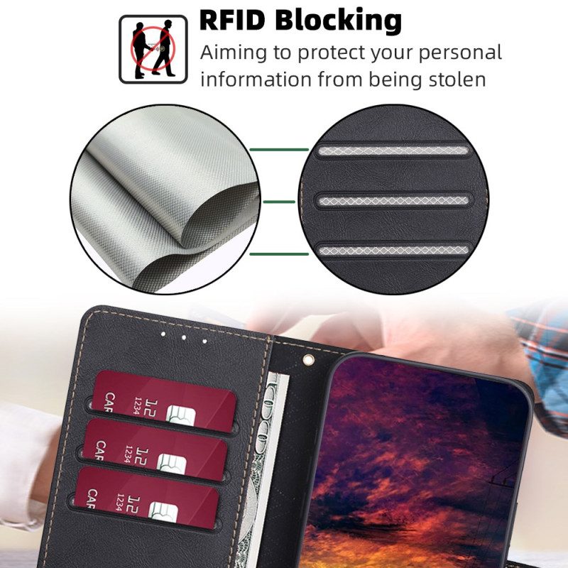 Fodral För Poco C65 Konstläder Med Rfid-blockering