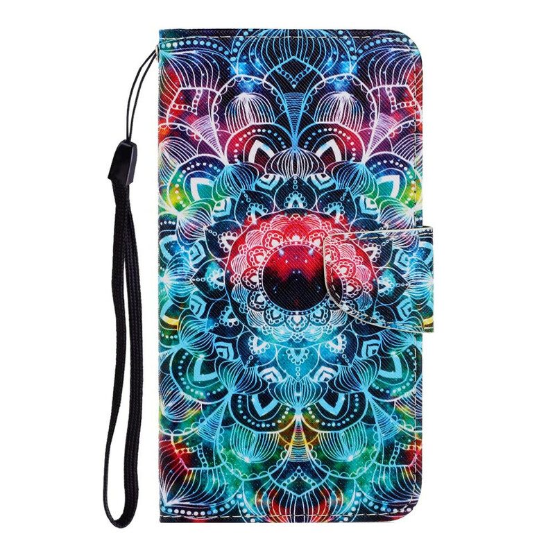 Fodral För Xiaomi Redmi 9 Med Kedjar Flashy Strappy Mandala