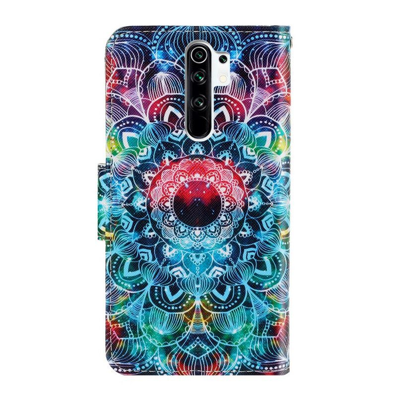 Fodral För Xiaomi Redmi 9 Med Kedjar Flashy Strappy Mandala