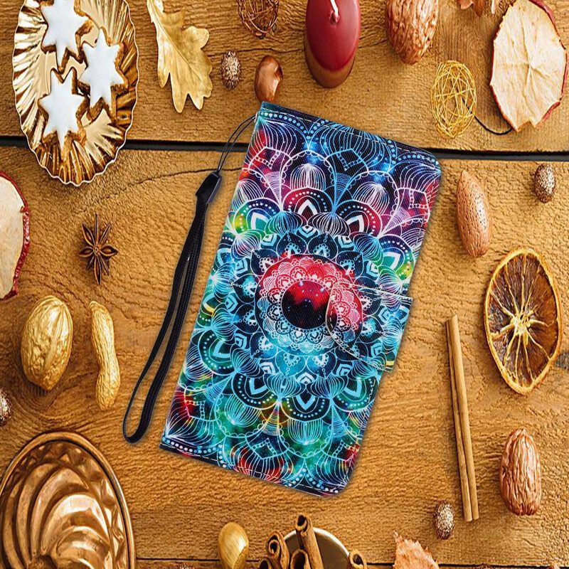 Fodral För Xiaomi Redmi 9 Med Kedjar Flashy Strappy Mandala