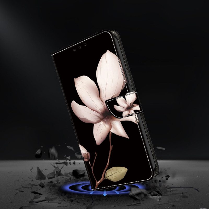 Fodral För Xiaomi Redmi Note 13 4g Rosa Blomma