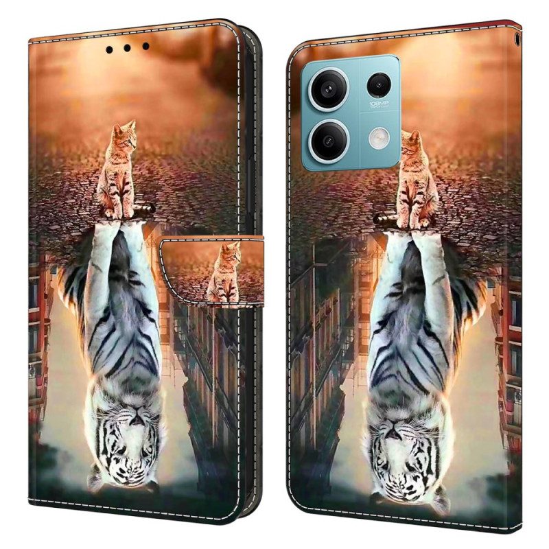 Fodral För Xiaomi Redmi Note 13 5g Med 3d Kitten Dream-mönster