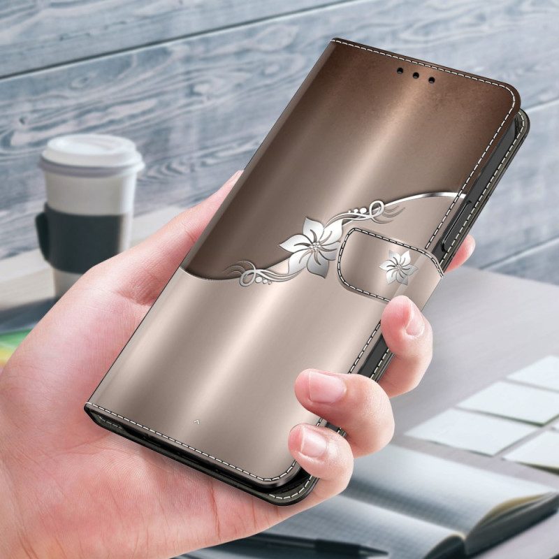 Fodral För Xiaomi Redmi Note 13 5g Silverblomma