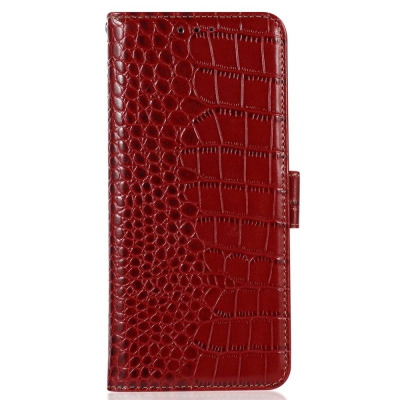 Fodral Poco C61 Crocodile Texture Läder