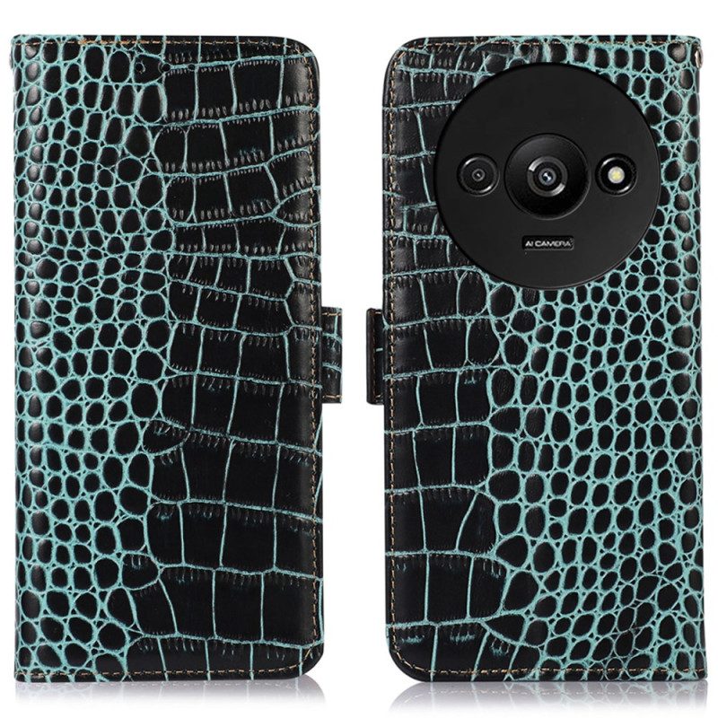 Fodral Poco C61 Crocodile Texture Läder