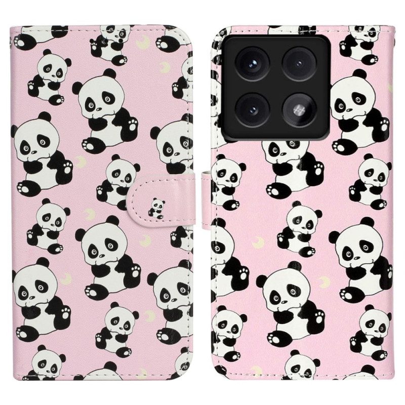 Fodral Xiaomi 14t Pandas Premium