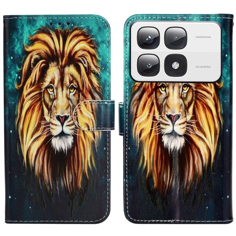 Fodral Xiaomi 14t Pro Lion Premium