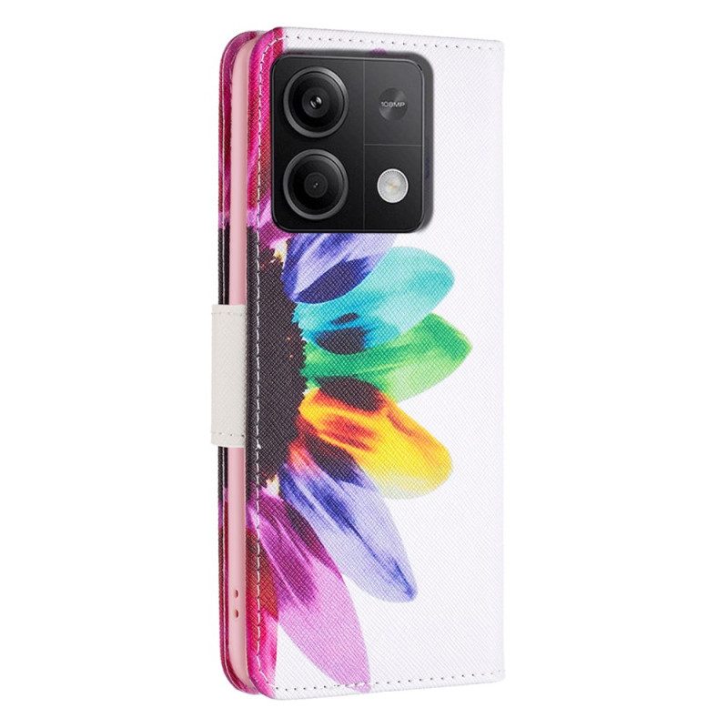 Fodral Xiaomi Redmi Note 13 5g Akvarellblomma