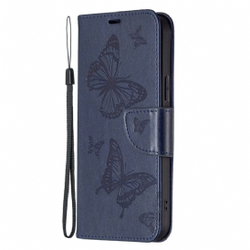 Fodral Xiaomi Redmi Note 13 5g Butterflies Design With Lanyard