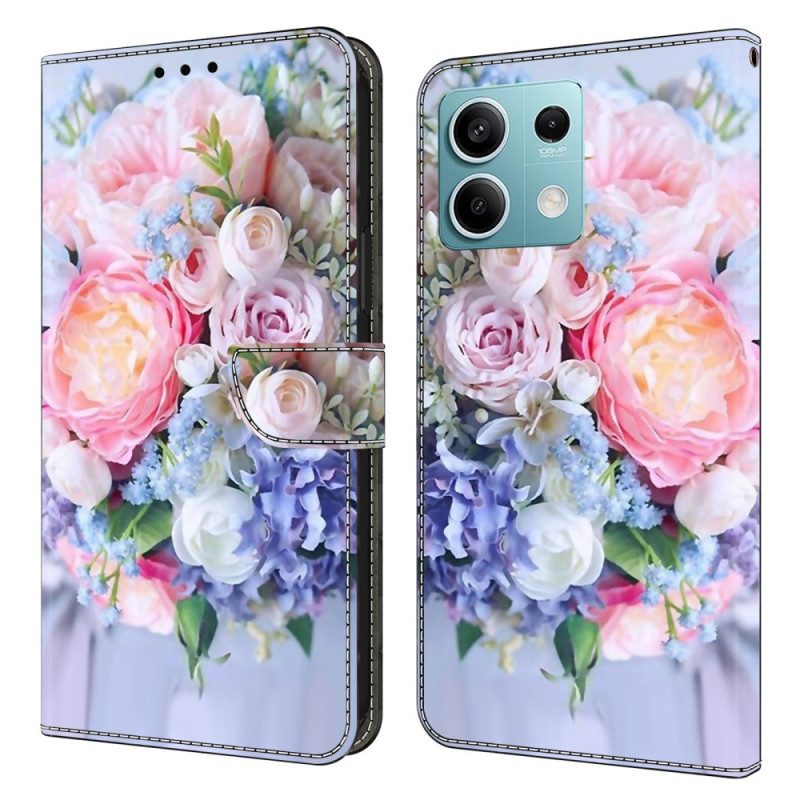 Fodral Xiaomi Redmi Note 13 5g Pastellblommor