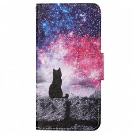 Fodral Xiaomi Redmi Note 13 Pro 4g Starry Sky And Lanyard Cat