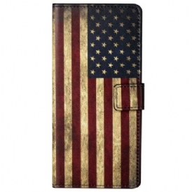 Fodral Xiaomi Redmi Note 13 Pro 5g Vintage Amerikansk Flagga