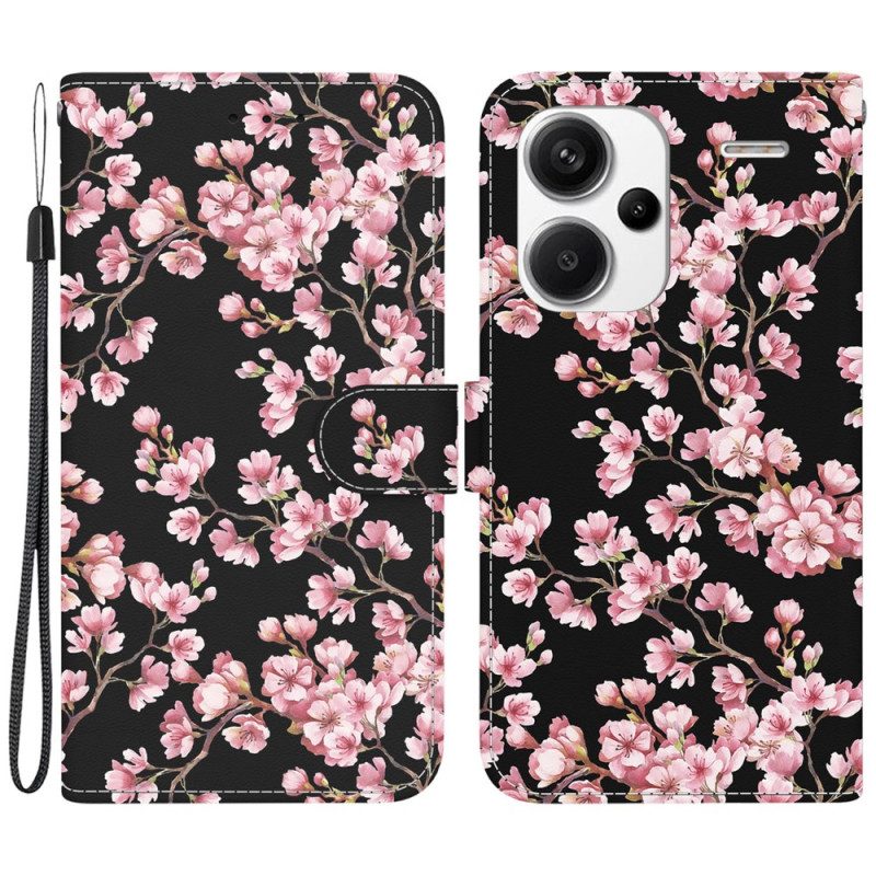 Fodral Xiaomi Redmi Note 13 Pro Plus 5g Plum Blossoms Plånbok