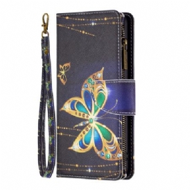 Fodral Xiaomi Redmi Note 13 Pro Plus 5g Rhinestone Butterflies Wallet