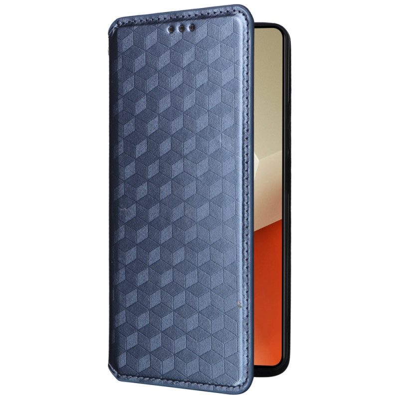 Folio-fodral För Xiaomi Redmi Note 13 Pro 5g 3d-kuber