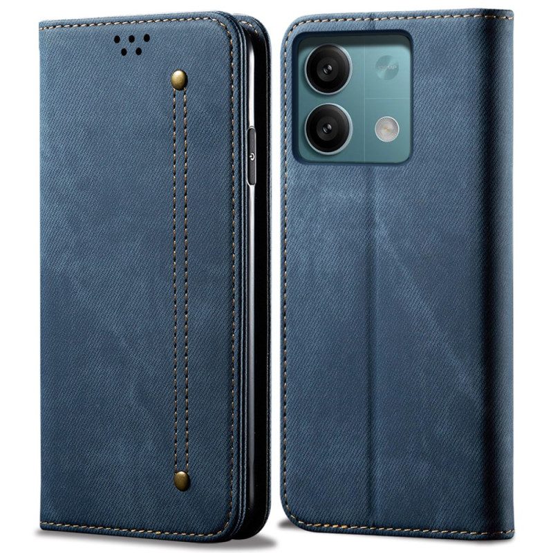 Folio-fodral Poco X6 5g Jeanstyg