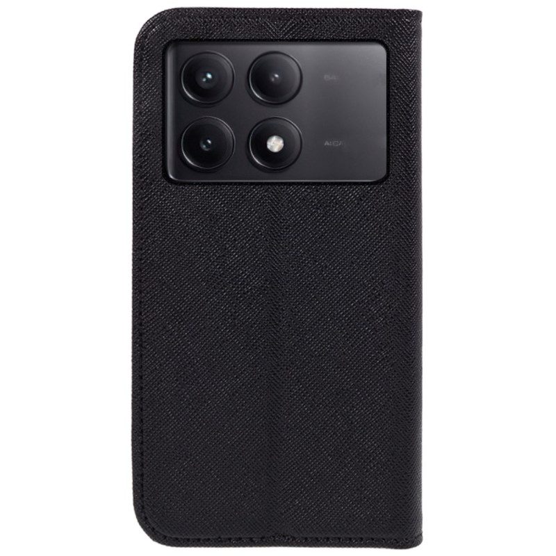 Folio-fodral Poco X6 Pro 5g Korsstruktur