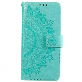 Folio-fodral Xiaomi 12 Pro Med Kedjar Strappy Sun Mandala