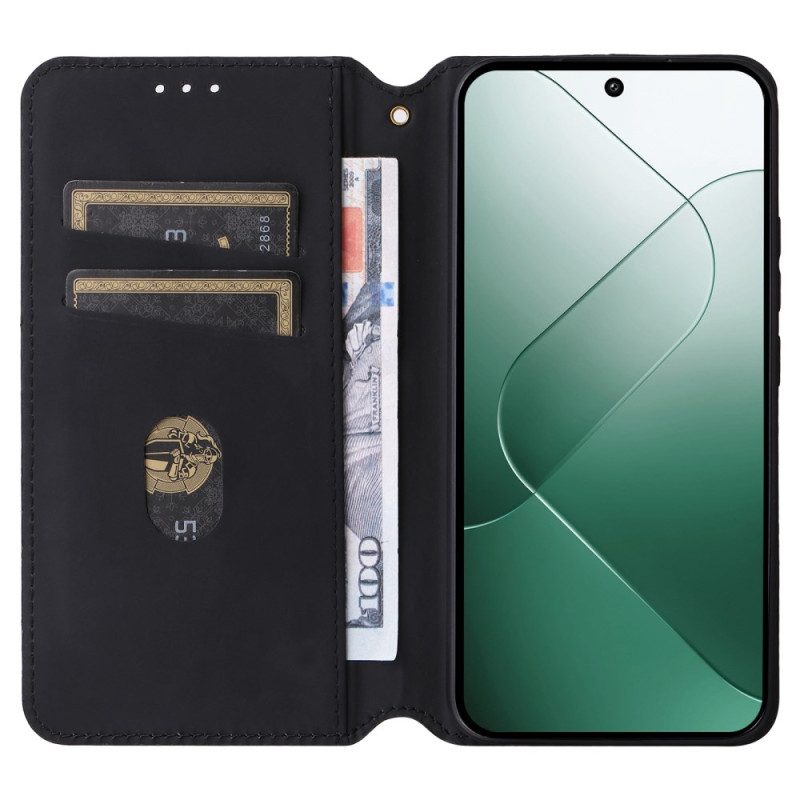 Folio-fodral Xiaomi 14 3d-kuber