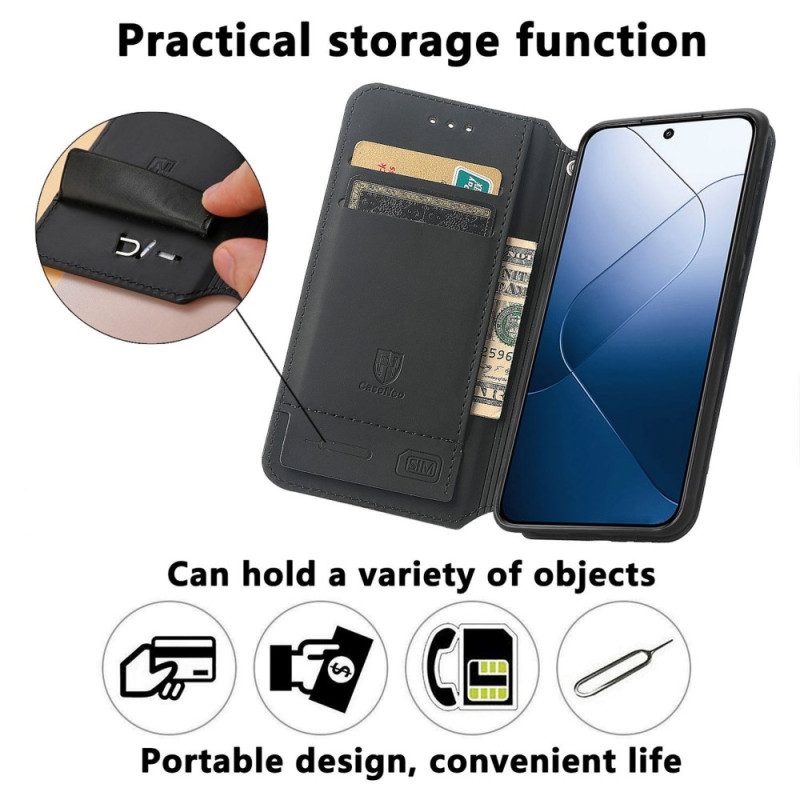 Folio-fodral Xiaomi 14t Pro Rfid Caseneo