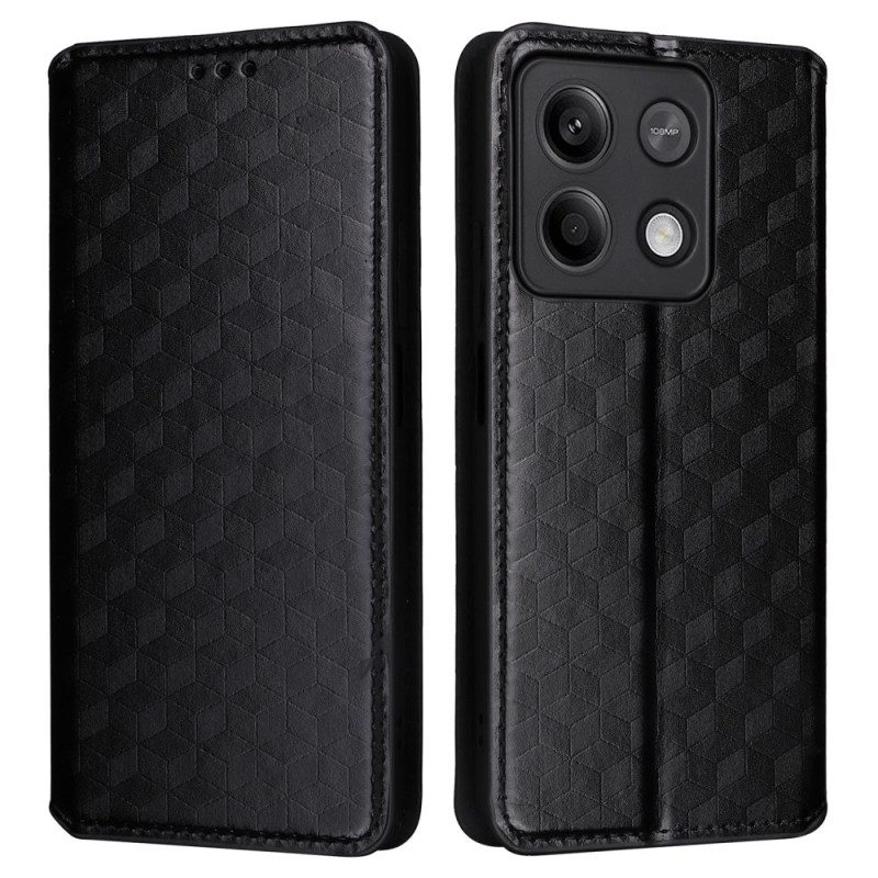 Folio-fodral Xiaomi Redmi Note 13 5g Telefonfodral 3d-kuber