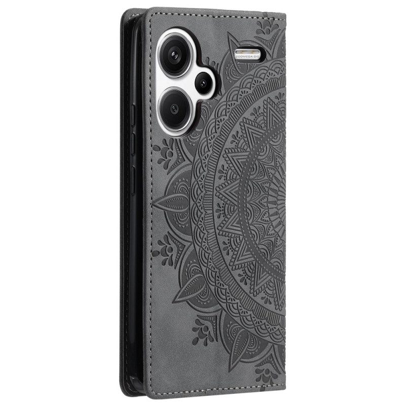 Folio-fodral Xiaomi Redmi Note 13 Pro Plus 5g Telefonfodral Mandala Mockaeffekt