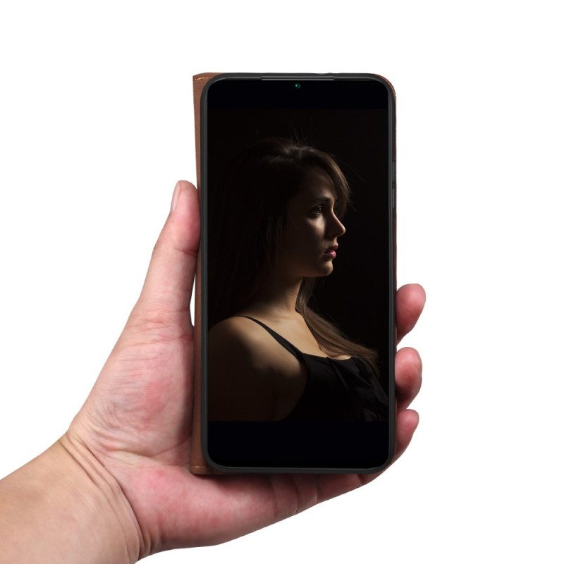 Folio-fodral Xiaomi Redmi Note 13 Pro Plus 5g Vaxat Konstläder