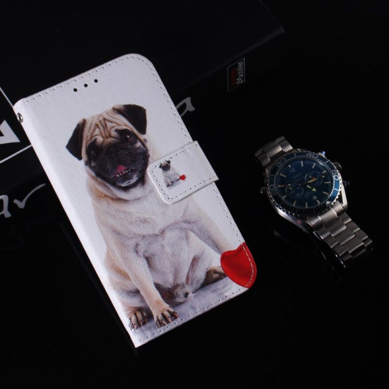 Läderfodral Xiaomi Redmi Note 13 Pro Plus 5g Telefonfodral Mops Hund