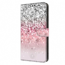 Läderskal Fodral Xiaomi Redmi Note 13 5g Gradient Glitter