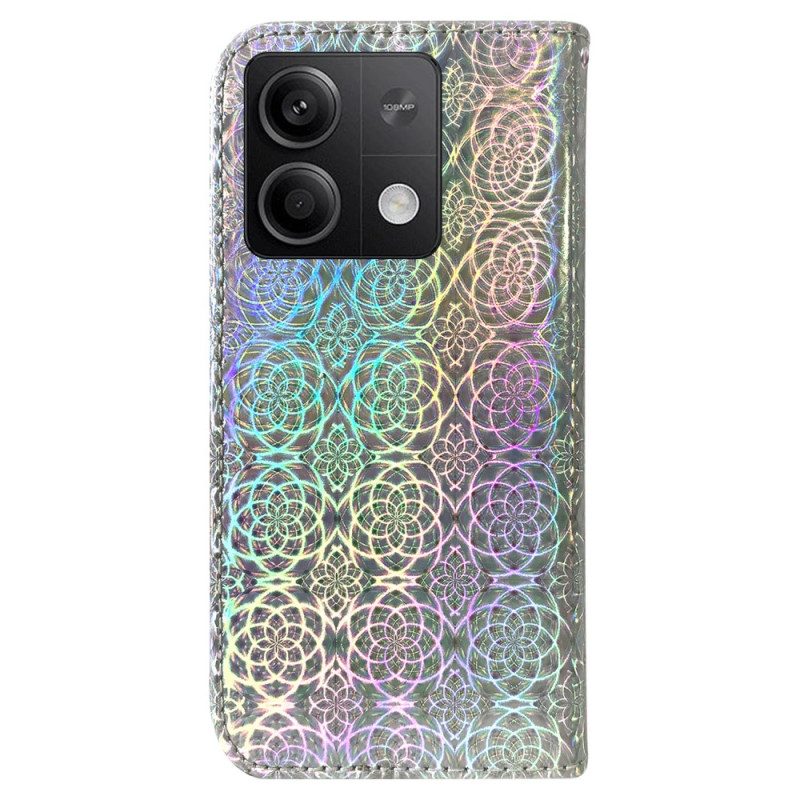 Läderskal Fodral Xiaomi Redmi Note 13 5g Strappy Disco