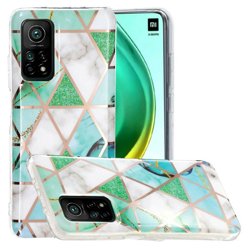 Skal För Xiaomi Mi 10T / 10T Pro Colorful Geometry Marble 2