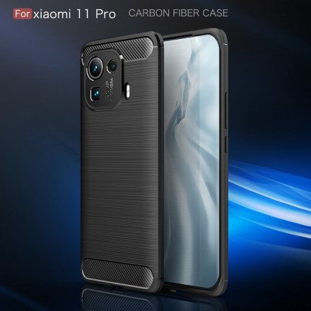 Skal För Xiaomi Mi 11 Pro Borstad Kolfiber