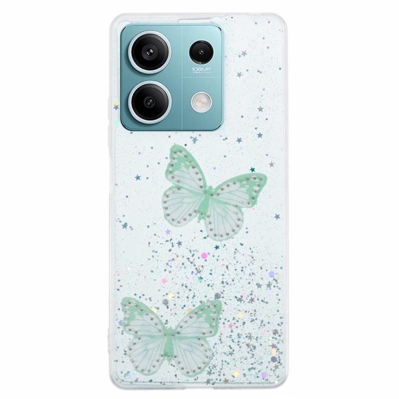 Skal För Xiaomi Redmi Note 13 5g Fjärilar Glitter