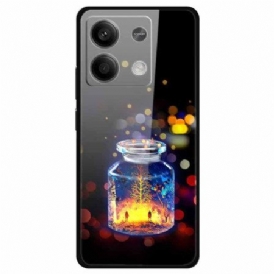 Skal För Xiaomi Redmi Note 13 5g Önskeflaska Av Härdat Glas